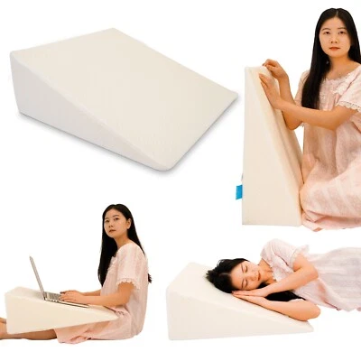 DURAFOAM LARGE Acid Reflux WEDGE Pillow for Relief & Reading Support - Reflux Bed Wedge