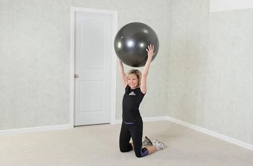 Bola de estabilidad de grado profesional Black Mountain Products, púrpura, 75 cm Foto 3 de 4