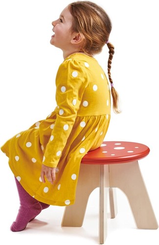Sturdy Multi-Color Toadstool Stool for Kids - Safe & Functional Seating - Picture 6 of 6