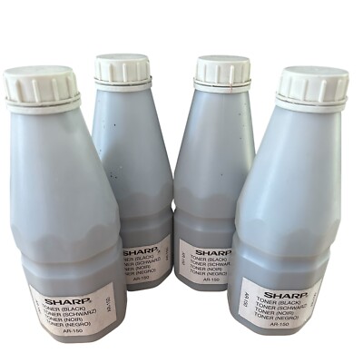 Sharp AR-150 Entwickler Nachfüllflasche X4 Flaschen Original Sharp Produkt Brandneu
