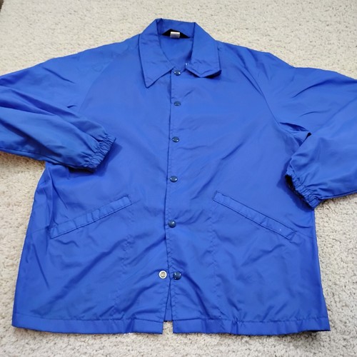 Vintage NWA Jacket Mens Large Blue Windbreaker Snap Swingster Rap Hiphop USA 90s - Picture 5 of 17