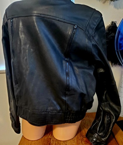 FIRST GEAR BY HEIN GERICKE HEAVY DUTY LINED WOMEN'S LEATHER MOTO JACKET SIZE XL - Picture 10 of 21