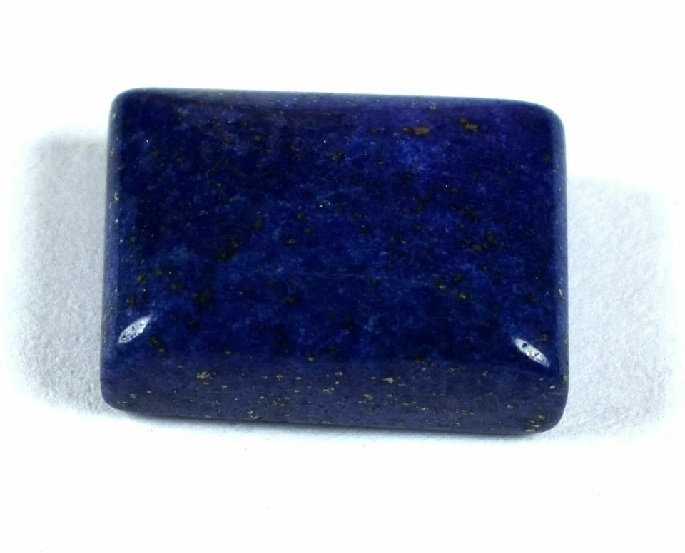 PIEDRA ÉPICA-Lapislázuli Piedra Preciosa Natural Corte Esmeralda 11 Ct+ Copos de Pirita de Oro Foto 4 de 4