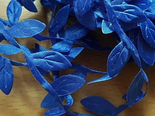 Satin LEAF RIBBON TRIM GARLAND Vintage Decorative Christmas Craft Bridal UK - Picture 27 of 35