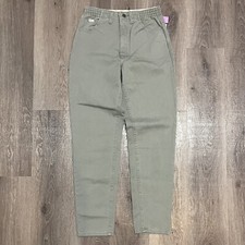 Vintage 90s Lee Pants Women Size 6 M Moss Elastic Waist Mom Jeans