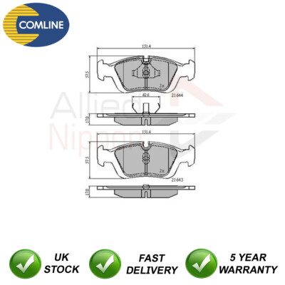 Brake Pads Set Front Allied Nippon Fits BMW 3 Series 1991-2007 Z4 2002-2009