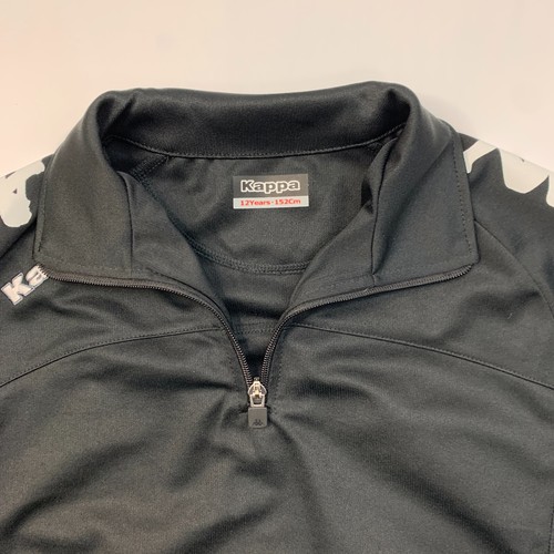 Kappa Track Jacket Youth Boys Size 14 (152cm) Black Full Zip Athletic Fashion - Picture 5 of 14