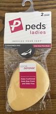 1 Pair Peds Cushioned Pad for shoes One size Fits Most, Clear or Nude boxG 
