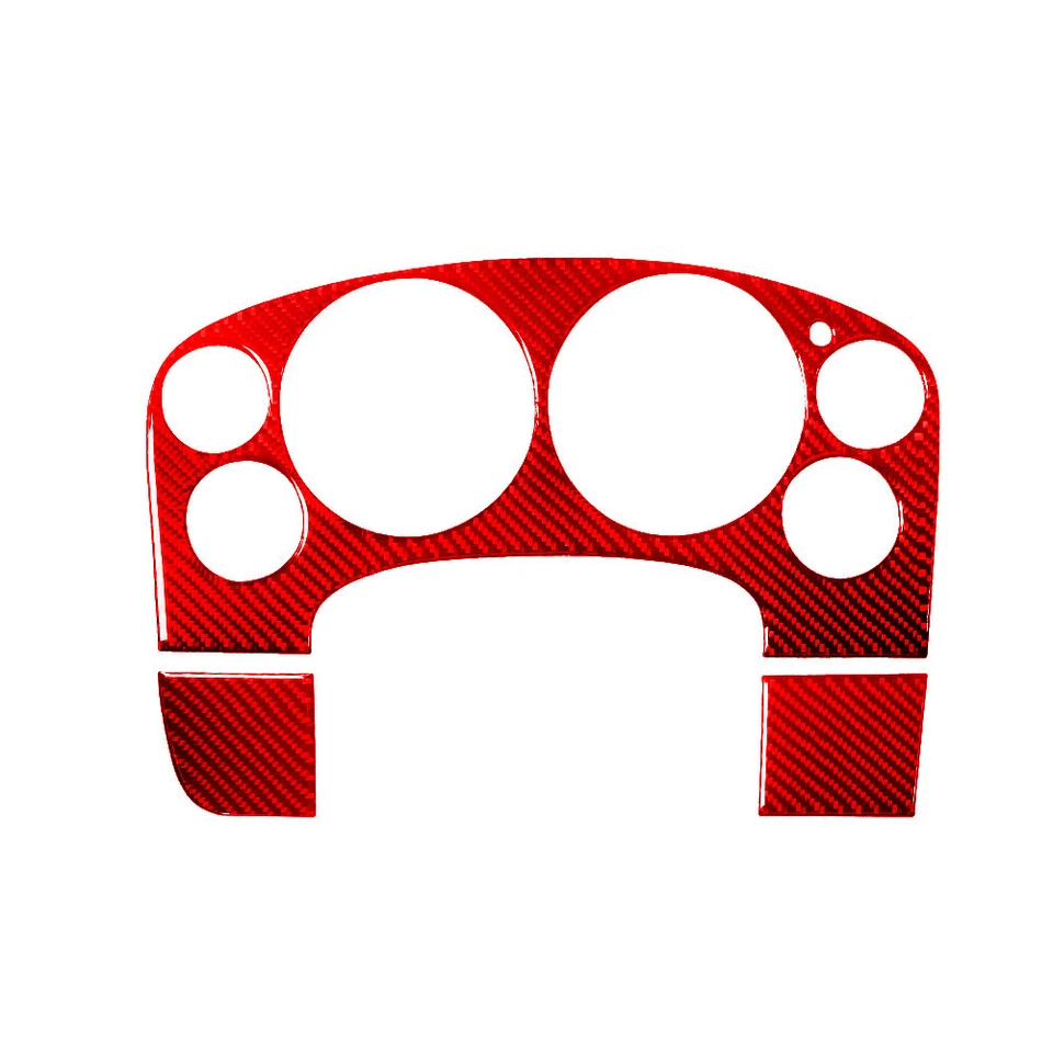 Juego completo de cubierta interior de fibra de carbono rojo para Silverado/Tahoe/Sierra 2007-14 Foto 2 de 4