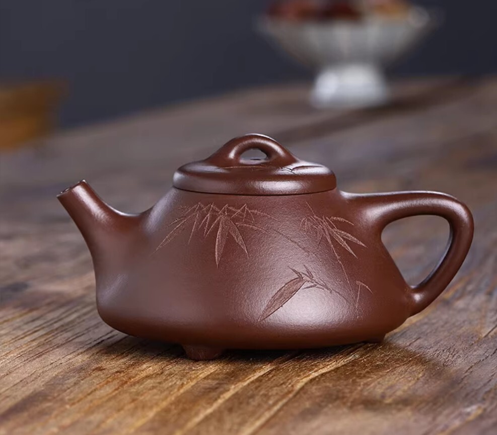 240cc chinese Yixing Handmade Zisha teapot Purple clay ShiPiao Gongfu