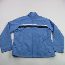 Nike Jacket Boys Large Blue Long Sleeve Full Zip Pockets Outdoor Lightweight