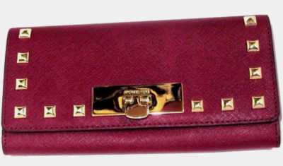 Michael Kors Cherry Saffiano Leather Callie Carryall Wallet  display picture 1