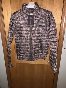 banded goose down jacket