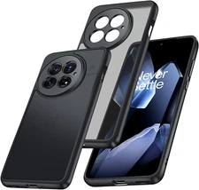 Slim Fit Case for Oneplus 13 5G, Translucent Matte Shockproof Bumper Case with C