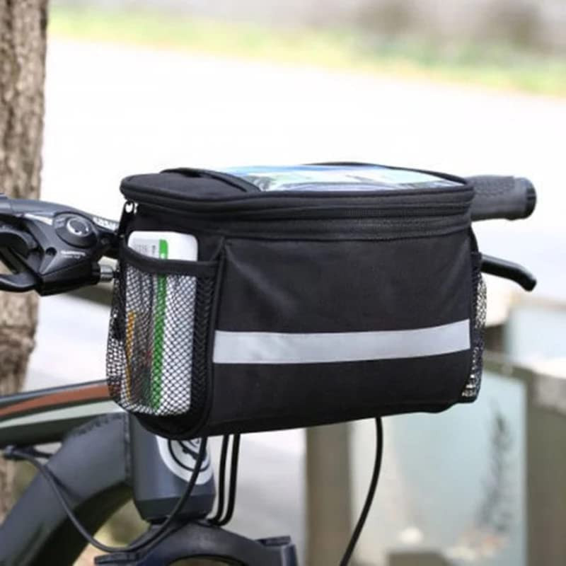 Bicycle Basket Bike Bag Kids Girls Boys Men Women Scooter Cruiser BLACK New...