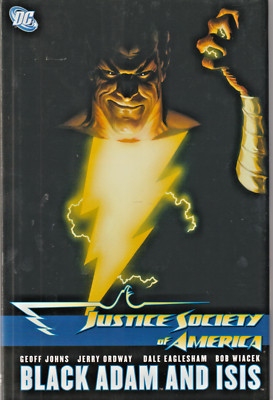JUSTICE SOCIETY : BLACK ADAM & ISIS   $19.99 HC  FIRST PRINT  DC   2009  NICE!!!