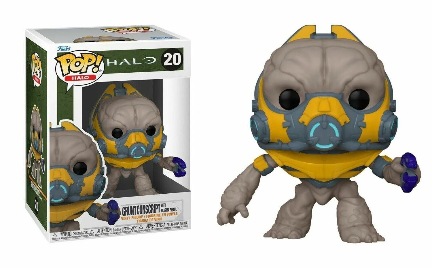 FUNKO HALO GRUNT CONSCRIPT WITH PLASMA PISTOL#20 POP VINYL FIGURE