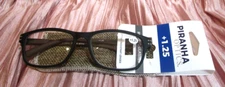 NEW BLACK & BROWN PIRANHA OPTICS Reading Glasses +1.25 +1.50 +2.50