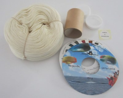 DYE YOUR OWN 100 gram WHEEL of Schoppel Wolle FLYING SAUCER sock knitting yarn 