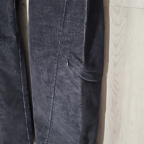Athleta Womens 6 Corduroy Cargo Dipper Pants Black Flare Bootcut Drawstring Y2K - Picture 11 of 13