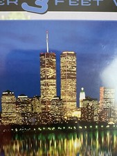New York City Skyline Panoramic Jigsaw Puzzle Twin Towers 765 Piece Sealed