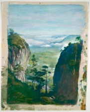 View in Ceylon, near Dambulla : John La Farge : 1886 : Art Print