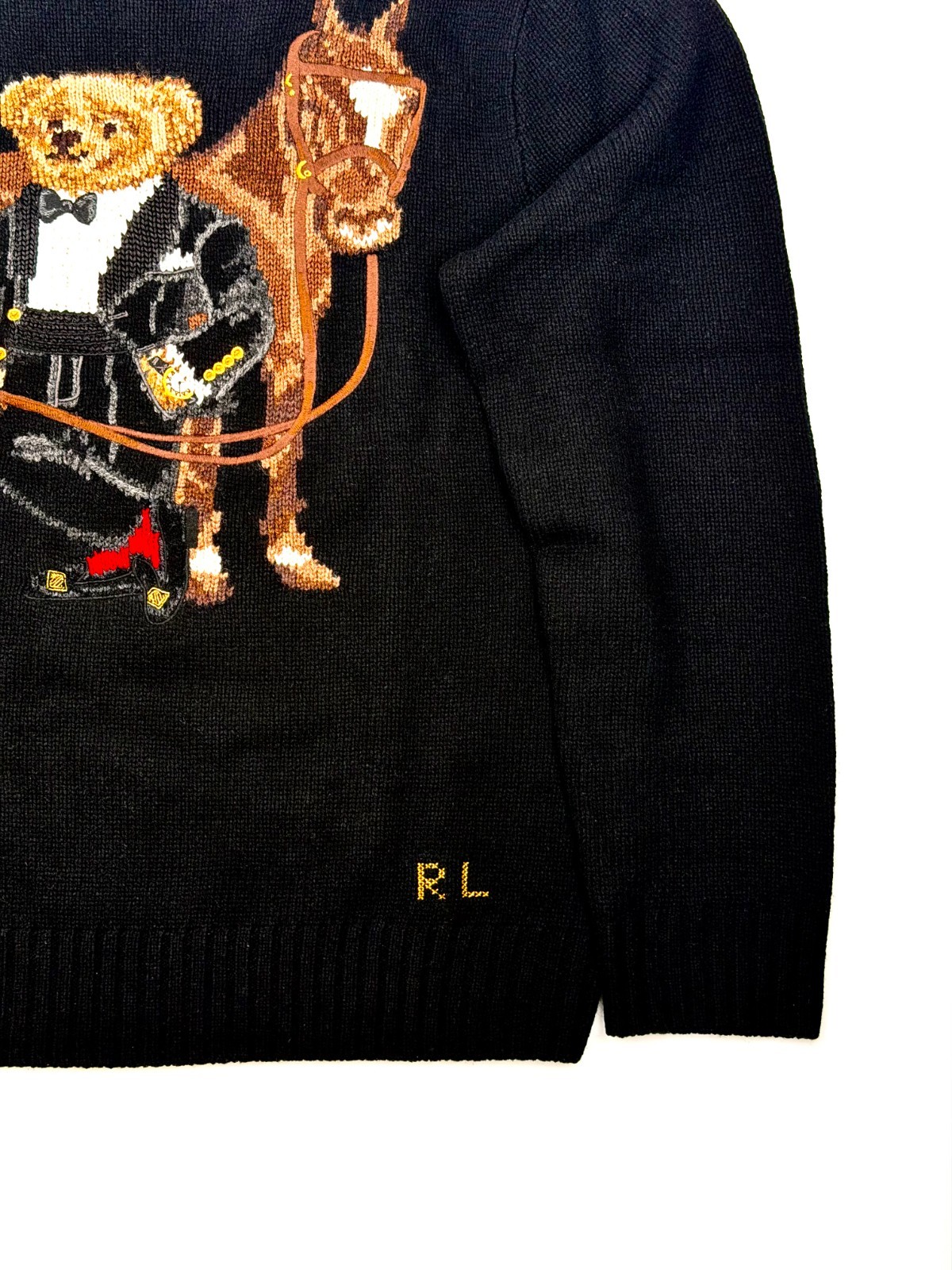 Ralph Lauren Polo Bear Wool Sweater with Horse Design - NWT image 6