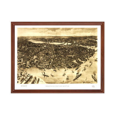 Old Map of Boston, MA 1905 - Vintage Boston Massachusetts Ar
