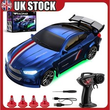1:64 RC Drift Car Mini 4WD 2.4GHz Remote Control Racing Toy w/ LED Lights UK