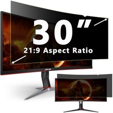 30" Privacy Screen Filter for 21:9 Ultrawide Curved Monitor Anti-Glare Blue...