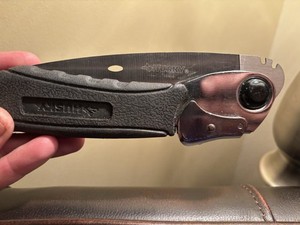 Husky Folding Saw Metal Blade Black Silver Plastic Metal Handle 9in