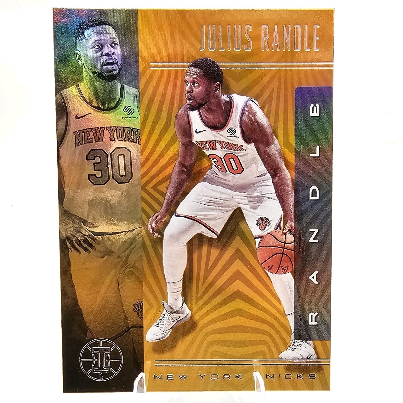 2019-20 Panini Illusions Julius Randle #25 Trophy Collection Orange Knicks