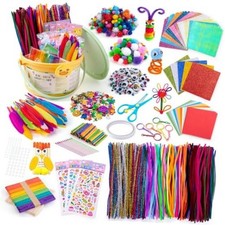 Kids Arts and Crafts Set 2000 Piece DIY Craft Supplies Kit - Assorted
