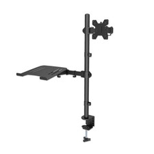 Manhattan Desk Mount for Monitors & Laptop Combo Full Motion for Screens: 10-27"