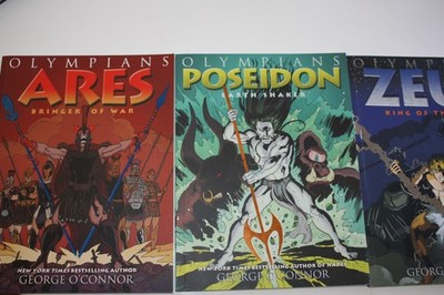 Lot of 3-Olympians: Ares, Zeus and Poseidon - George O'Connor (Trade Paperback)