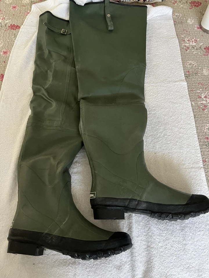 Remington Brand Hip Waders Insulated Rubber Boot Foot Size 12 - Image 3 of 4