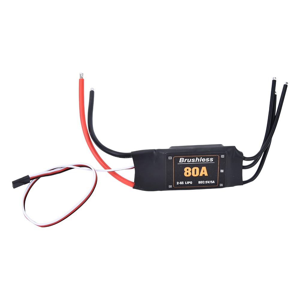 1x 80A Brushless ESC High Quality Speed Controller For RC Planes