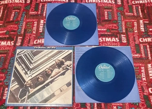 The Beatles 2 LP Record Blue Vinyl 1967-1970 Capitol 1978