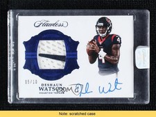 2017 Flawless Signature Gloves Sapphire 5/10 Deshaun Watson Auto READ 0lt3