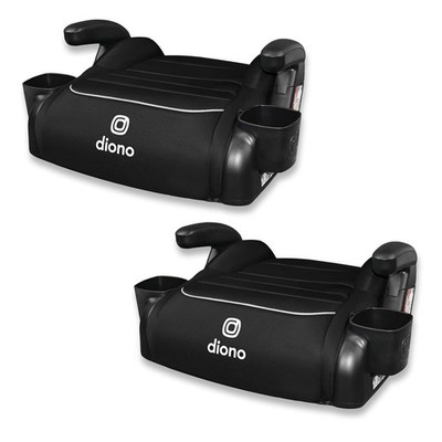 Diono Connect3 R Backless Booster Car Seat 2 Pack Slim Fit 3-Across 40-120 lbs