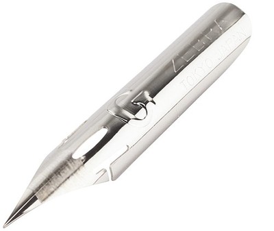 Zebra Comic G Model Chrome Pen Nib, 10 Nibs (1 1 Count (Pack of 1), silver 
