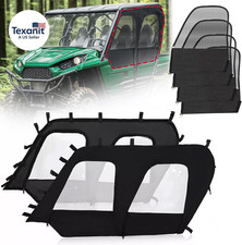 Soft Upper Door Replaceable Clear PVC Doors  Black Mesh Door,Compatible with Ka