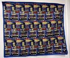 Quilt Fireman Heroes Baby Crib Quilt 27  x46  Machine Quilted