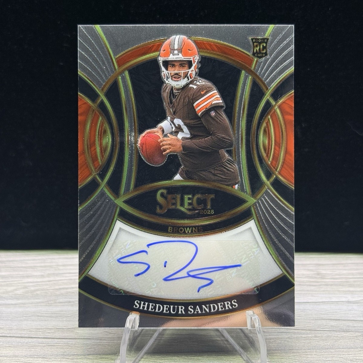 2025 Select Football Shedeur Sanders Rookie Signatures Card (RC