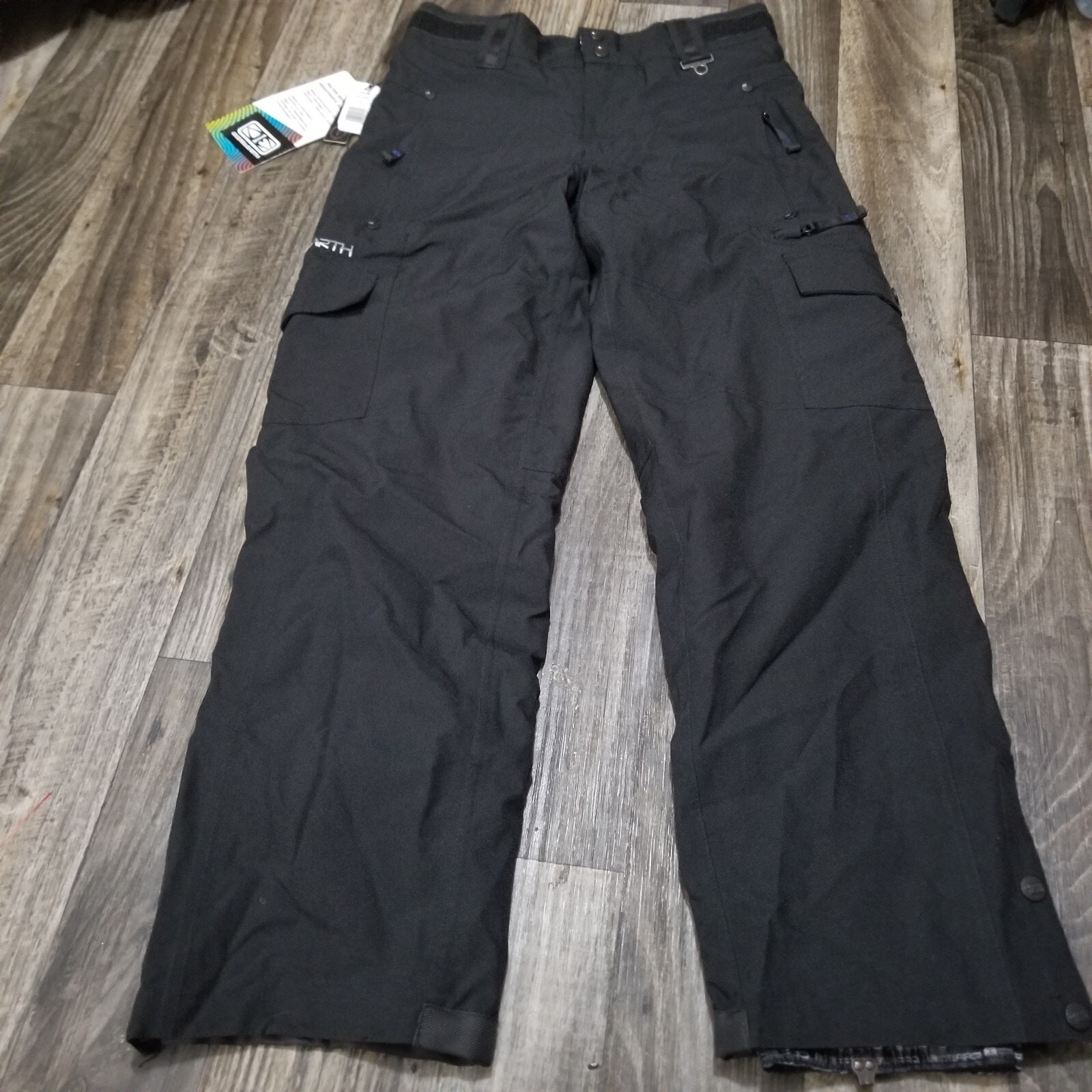 Ocean Earth Pro Snow Ski Pants Black Insulated Outdoor Activewear Mens Small