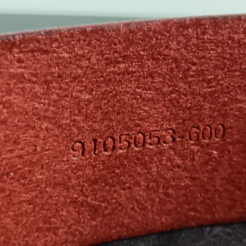 Ladies Ralph Lauren Med. Brown Floral Leather Belt - Image 4 of 4