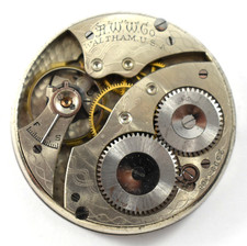 Vintage Waltham Grade 210 12s 7J Hunting Pocket Watch Movement lot.fa