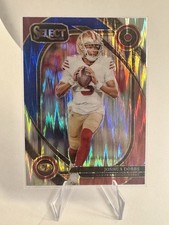 2024 Panini Select  Club Level Joshua Dobbs Blue & Red Shock Prizm
