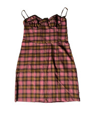 Clearance- Size L Woman's Gianni Bini Strapless Dress W/ Underwire Zip Back Pink