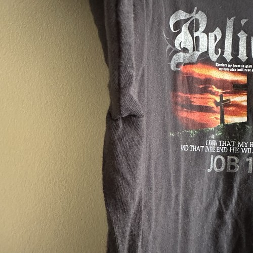 Y2K Believer Black Gospel Religious Jesus Tshirt Gr. XL - Bild 5 von 9